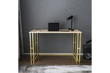 Skrivbord Yepan 60x74,8x120 cm - Guld/Brun - Möbler - Bord & matgrupp - Kontorsbord - Skrivbord