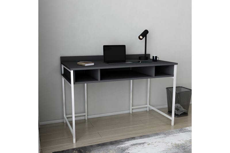 Skrivbord Yepan 60x74,8x120 cm med förvaring - Vit - Skrivbord - Datorbord