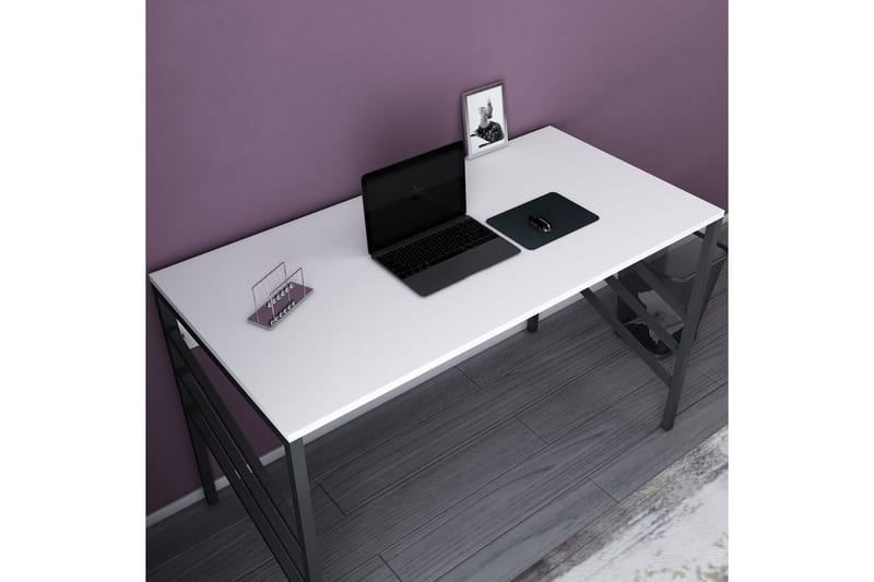 Skrivbord Yepan 60x74,8x120 cm - Svart/Vit - Skrivbord - Datorbord