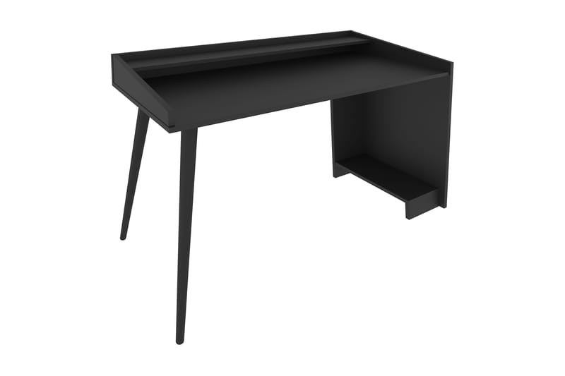 Skrivbord Zakkum 59x88,3x121,8 cm med förvaring - Svart - Möbler - Bord & matgrupp - Kontorsbord - Skrivbord