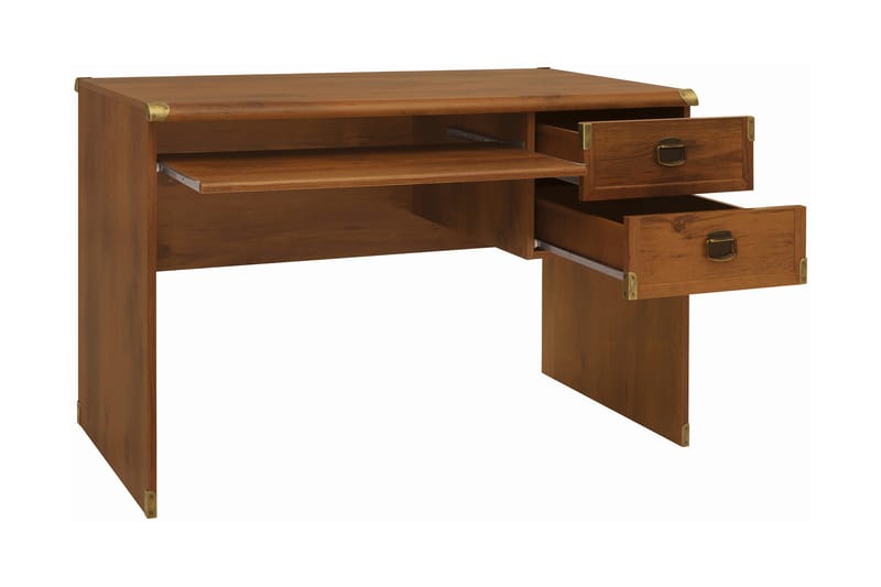 Skrivbord Portage 120 cm med Förvaring 2 Lådor - Natur - Skrivbord - Datorbord