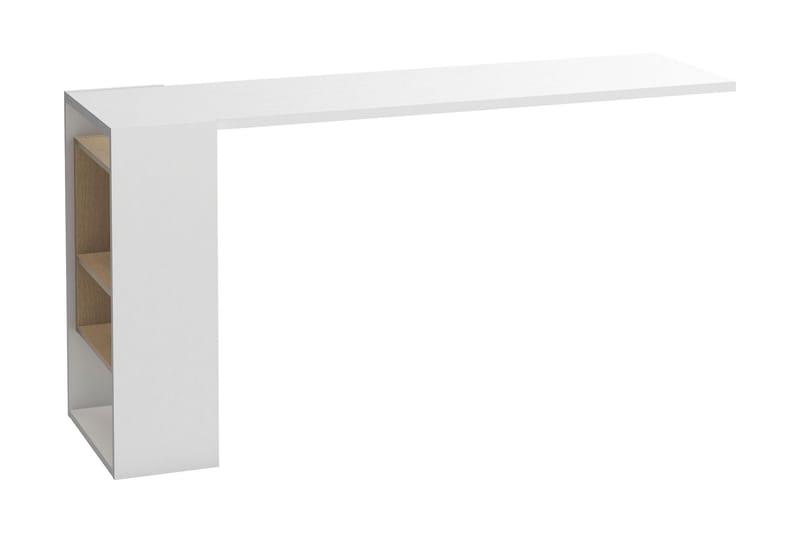 Skrivbordsskiva 4You 142 cm med Förvaring Hylla Vit/Natur - VOX - Skrivbord - Datorbord