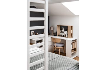 Skrivbordsskiva 4You 142 cm med Förvaring Hylla Vit/Natur - VOX - Möbler - Bord & matgrupp - Kontorsbord - Skrivbord