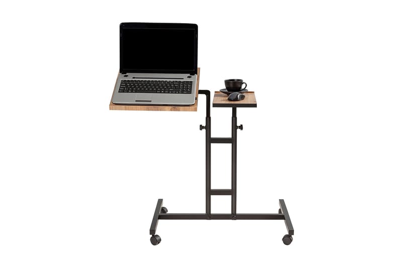 Ståskrivbord Jasiman 67 cm - Trä/natur/Svart - Skrivbord - Datorbord - Höj och sänkbart skrivbord