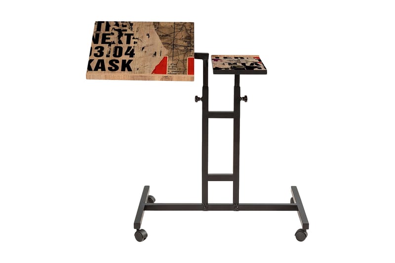 Ståskrivbord Tyanne 67 cm - Trä/Natur/Svart - Skrivbord - Datorbord - Höj och sänkbart skrivbord