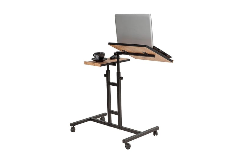 Ståskrivbord Tyanne 67 cm - Trä/Natur/Svart - Skrivbord - Höj och sänkbart skrivbord - Datorbord