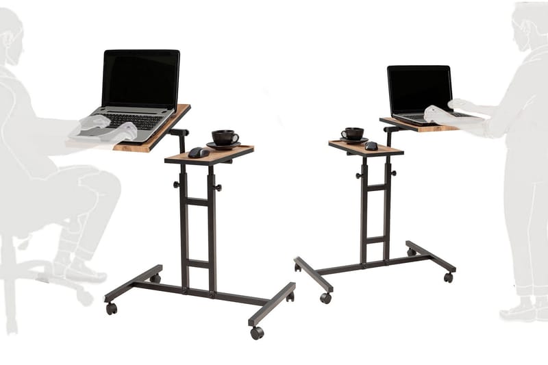 Ståskrivbord Tyanne 67 cm - Trä/Natur/Svart - Möbler - Bord & matgrupp - Kontorsbord - Skrivbord