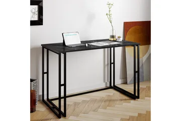 Stodene Skrivbord 120 cm Marmormönster - Svart - Möbler - Bord & matgrupp - Kontorsbord - Skrivbord