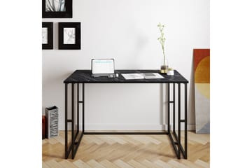 Stodene Skrivbord 120 cm Marmormönster - Svart - Möbler - Bord & matgrupp - Kontorsbord - Skrivbord