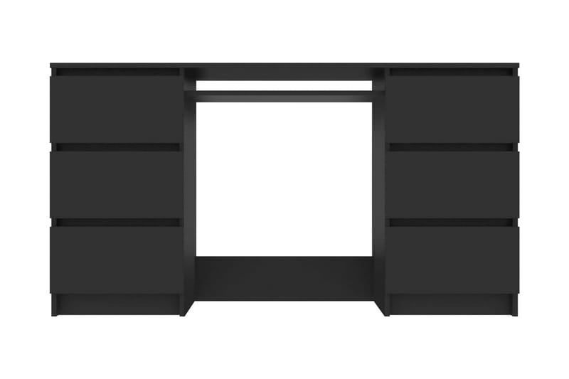 Skrivbord svart 140x50x77 cm spånskiva - Svart - Skrivbord - Datorbord