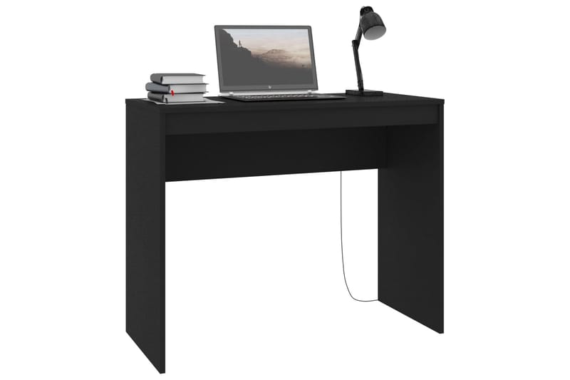 Skrivbord svart 90x40x72 cm spånskiva - Svart - Skrivbord - Datorbord
