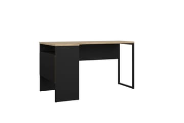 Taketo Hörnskrivbord 145 cm - Mörkgrå/Natur - Möbler - Bord & matgrupp - Kontorsbord - Skrivbord - Hörnskrivbord