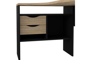 Taketo Hörnskrivbord 145 cm - Mörkgrå/Natur - Möbler - Bord & matgrupp - Kontorsbord - Skrivbord - Hörnskrivbord