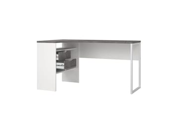 Taketo Hörnskrivbord 145 cm - Vit/Chokladbrun - Möbler - Bord & matgrupp - Kontorsbord - Skrivbord - Hörnskrivbord