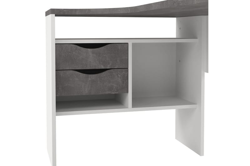 Taketo Hörnskrivbord 145 cm - Vit/Chokladbrun - Möbler - Bord & matgrupp - Kontorsbord - Skrivbord - Hörnskrivbord