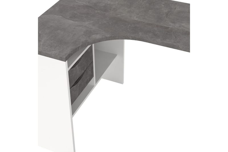 Taketo Hörnskrivbord 145 cm - Vit/Chokladbrun - Möbler - Bord & matgrupp - Kontorsbord - Skrivbord - Hörnskrivbord