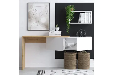 Tiff Skrivbord 74x45 cm Vit/Brun - Hanah Home - Möbler - Bord & matgrupp - Kontorsbord - Skrivbord