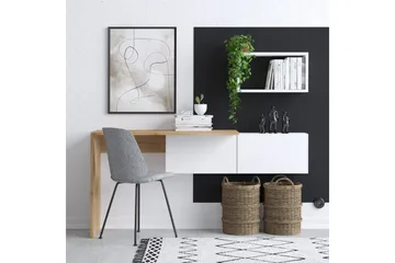 Tiff Skrivbord 74x45 cm Vit/Brun - Hanah Home - Möbler - Bord & matgrupp - Kontorsbord - Skrivbord