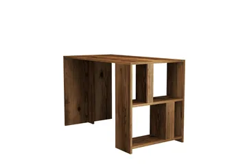 Timiza Skrivbord 120 cm med Förvaring Hylla - Valnötsbrun - Möbler - Bord & matgrupp - Kontorsbord - Skrivbord