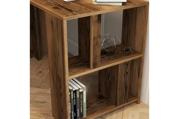 Timiza Skrivbord 120 cm med Förvaring Hylla - Valnötsbrun - Möbler - Bord & matgrupp - Kontorsbord - Skrivbord