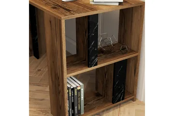 Timiza Skrivbord 120 cm med Förvaring Hylla - Valnötsbrun/Svart - Möbler - Bord & matgrupp - Kontorsbord - Skrivbord