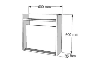 Toppley Väggskrivbord 60 cm med Förvaring Hyllor - Vit/Valnötsbrun - Möbler - Bord & matgrupp - Kontorsbord - Skrivbord