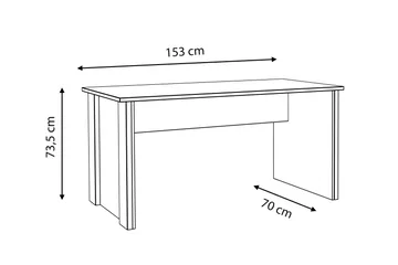 Torelles Skrivbord 153 cm - Brun/Grå - Möbler - Bord & matgrupp - Kontorsbord - Skrivbord