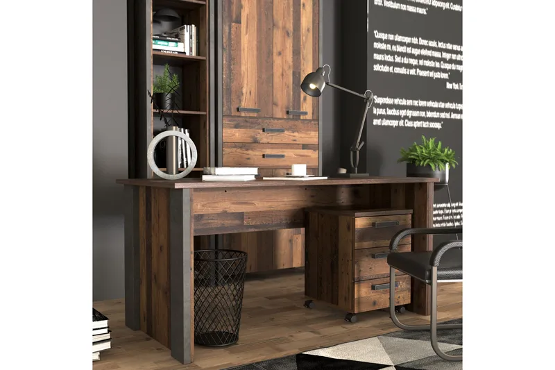 Torelles Skrivbord 153 cm - Brun/Grå - Möbler - Bord & matgrupp - Kontorsbord - Skrivbord