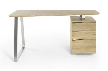 Tori Skrivbord 150 cm med Förvaring 3 Lådor - Massiv Ek - Möbler - Bord & matgrupp - Kontorsbord - Skrivbord
