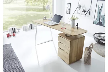 Tori Skrivbord 150 cm med Förvaring 3 Lådor - Massiv Ek - Möbler - Bord & matgrupp - Kontorsbord - Skrivbord