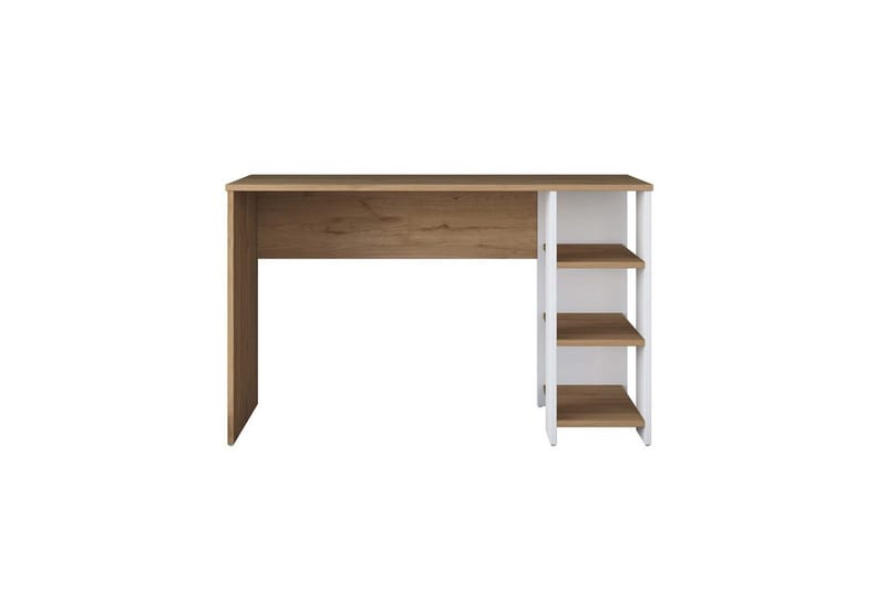 Skrivbord Traven Valnöt / Vit - Vit - Möbler - Bord & matgrupp - Kontorsbord - Skrivbord