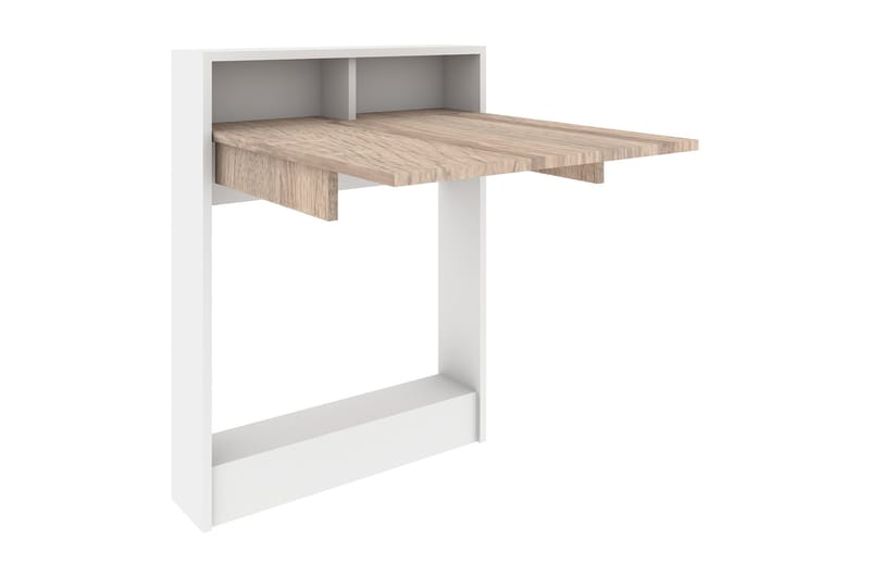 Väggskrivbord Lalenius 70 cm med Förvaring Hylla Utfällbart - Trä - Möbler - Bord & matgrupp - Kontorsbord - Skrivbord