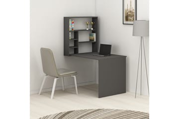 Väggskrivbord Mazirbe 59 cm med Förvaring Hylla - Antracit - Möbler - Bord & matgrupp - Kontorsbord - Skrivbord
