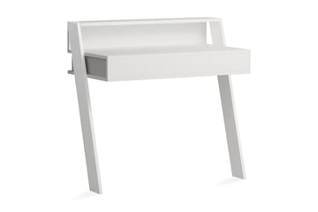 Väggskrivbord Rodger 94 cm med Förvaring Låda + Hylla - Vit - Möbler - Bord & matgrupp - Kontorsbord - Skrivbord
