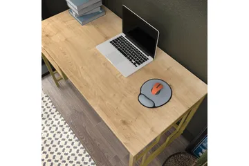 Vinresk Skrivbord 60x74,8x120 cm - Guld/Brun - Möbler - Bord & matgrupp - Kontorsbord - Skrivbord