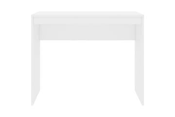 Skrivbord vit högglans 90x40x72 cm spånskiva