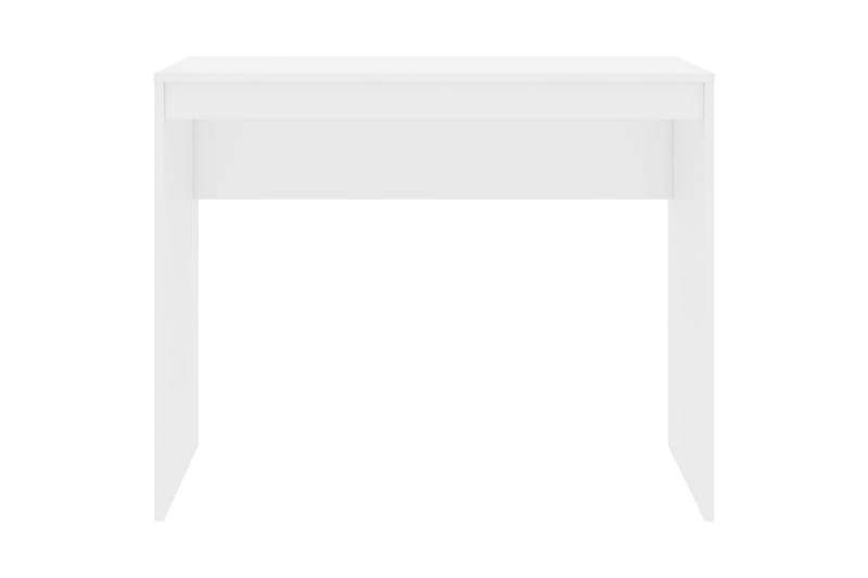 Skrivbord vit högglans 90x40x72 cm spånskiva - Vit högglans - Skrivbord - Datorbord