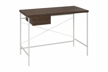 Webster Skrivbord 107 cm med Förvaring Låda Valnötsbrun - Novogratz - Möbler - Bord & matgrupp - Kontorsbord - Skrivbord