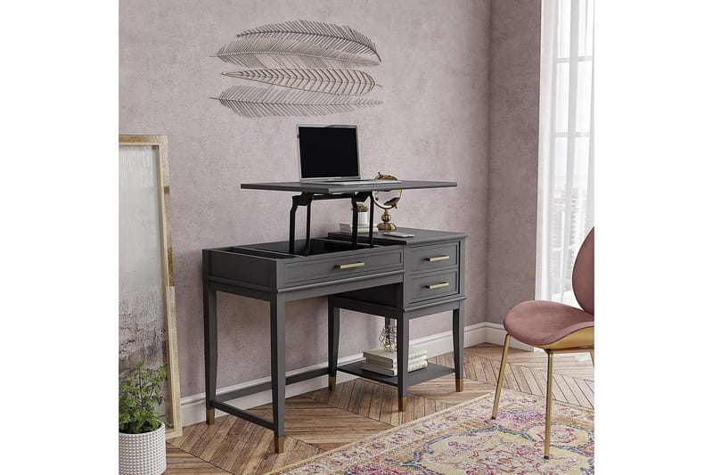 Westerleigh Höj-och Sänkbart Skrivbord 116 cm Förvaring Lådo - CosmoLiving - Möbler - Bord & matgrupp - Kontorsbord - Skrivbord