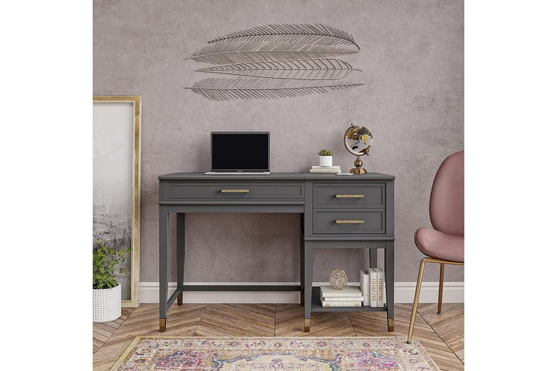 Westerleigh Höj-och Sänkbart Skrivbord 116 cm Förvaring Lådo - CosmoLiving - Möbler - Bord & matgrupp - Kontorsbord - Skrivbord