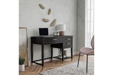 Westerleigh Skrivbord 116 cm Höj- och sänkbar 3 Lådor Svart - CosmoLiving - Möbler - Bord & matgrupp - Kontorsbord - Skrivbord