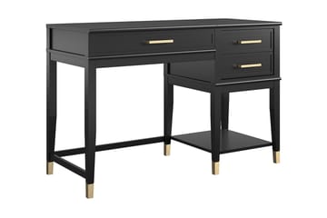 Westerleigh Skrivbord 116 cm Höj- och sänkbar 3 Lådor Svart - CosmoLiving - Möbler - Bord & matgrupp - Kontorsbord - Skrivbord