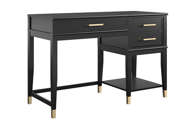 Westerleigh Skrivbord 116 cm Höj- och sänkbar 3 Lådor Svart - CosmoLiving - Möbler - Bord & matgrupp - Kontorsbord - Skrivbord