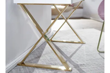 Willowdale Skrivbord 118 cm med Förvaring 2 Lådor - Vit/Guld - Möbler - Bord & matgrupp - Kontorsbord - Skrivbord