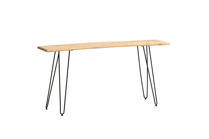 Skrivbord Wohnling Massivt trä 150 cm träd kant med hårnålben lantstil - Möbler - Bord & matgrupp - Kontorsbord - Skrivbord