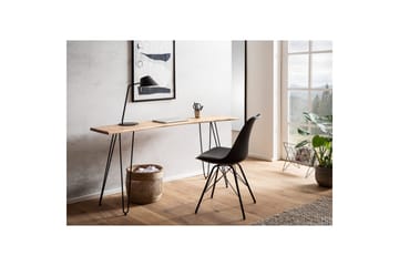 Skrivbord Wohnling Massivt trä 150 cm träd kant med hårnålben lantstil - Möbler - Bord & matgrupp - Kontorsbord - Skrivbord