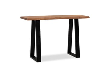 Skrivbord Wohnling Massivt trä med trädkanter, metallram - Möbler - Bord & matgrupp - Kontorsbord - Skrivbord