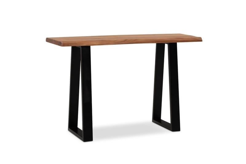 Skrivbord Wohnling Massivt trä med trädkanter, metallram