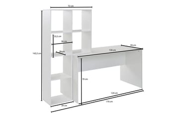 Skrivbord Wohnling med förvaringshylla 170 cm modern - Möbler - Bord & matgrupp - Kontorsbord - Skrivbord