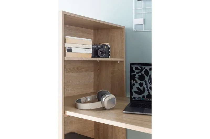 Skrivbord Wohnling med hylla 120x120x53 cm trä i modern stil Sonoma - Sonoma - Möbler - Bord & matgrupp - Kontorsbord - Skrivbord